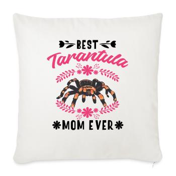 Meilleure maman tarentule de tous les temps Tarantel Mama - Housse de coussin décorative 45 x 45 cm - blanc nature - Devant