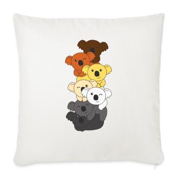 Bear Brotherhood Flag Pride LGBTQ Koala Bunch - Housse de coussin décorative 45 x 45 cm - blanc nature - Devant
