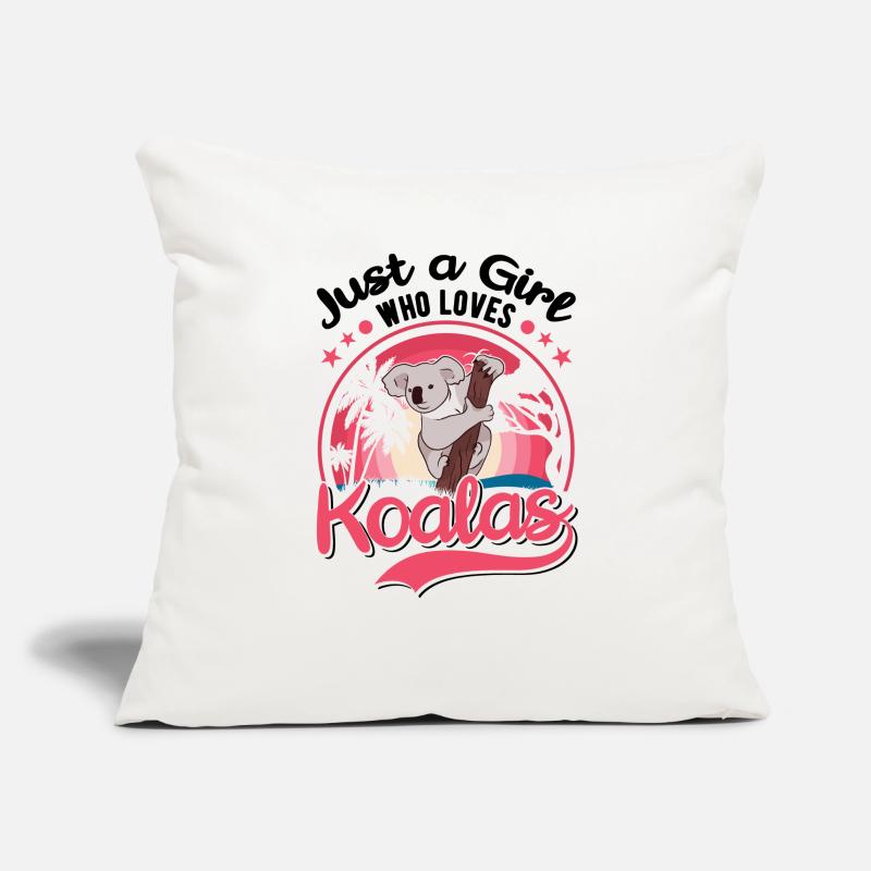 Koala Mädchen Koalabär Sofakissenbezug 45 x 45 cm