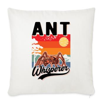Ameisenflüsterer Ant Whisperer Ameise - Housse de coussin décorative 45 x 45 cm - blanc nature - Devant