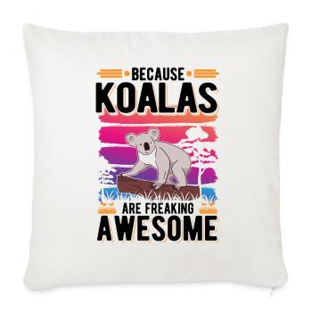 Koala Koalabär - Sofakissenbezug 45 x 45 cm - Naturweiß  - Vorne