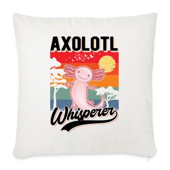 Axolotl Whisperer Axolotl Whisperer Tail Lurch - Housse de coussin décorative 45 x 45 cm - blanc nature - Devant