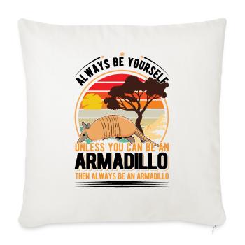 Tatou Cadeau Tatou - Housse de coussin décorative 45 x 45 cm - blanc nature - Devant