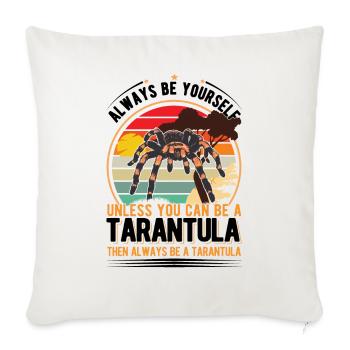 Tarantula Gift Tarantula - Sofa pillowcase 17,3'' x 17,3'' (45 x 45 cm) - natural white - Front