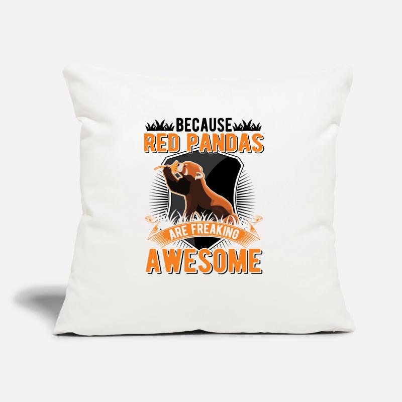 Parce que les pandas roux sont impressionnants Housse de coussin décorative 45 x 45 cm