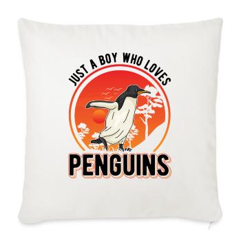 Penguin Young Penguin - Sofa pillowcase 17,3'' x 17,3'' (45 x 45 cm) - natural white - Front