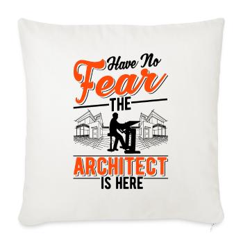 Architect Gift Interior Designer Architecture - Sofa pillowcase 17,3'' x 17,3'' (45 x 45 cm) - natural white - Front