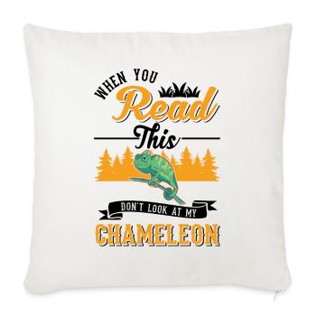 Chameleon Gift Chameleon - Sofa pillowcase 17,3'' x 17,3'' (45 x 45 cm) - natural white - Front