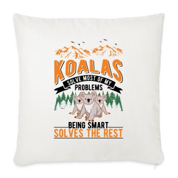 Koala Gift Koala Bear - Sofa pillowcase 17,3'' x 17,3'' (45 x 45 cm) - natural white - Front