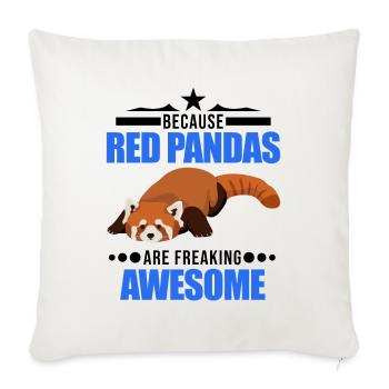 Red Panda Gift Cat Bear Red Panda - Sofa pillowcase 17,3'' x 17,3'' (45 x 45 cm) - natural white - Front
