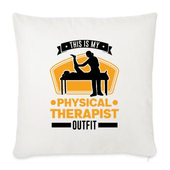 Physiotherapist Outfit Physiotherapy Physio - Sofa pillowcase 17,3'' x 17,3'' (45 x 45 cm) - natural white - Front