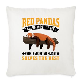 Red Panda Gift Cat Bear Red Panda - Sofa pillowcase 17,3'' x 17,3'' (45 x 45 cm) - natural white - Front