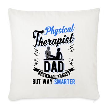 Physiotherapist Father Physio Papa - Sofa pillowcase 17,3'' x 17,3'' (45 x 45 cm) - natural white - Front