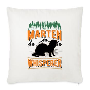 Marten Whispering Tree Marten - Sofa pillowcase 17,3'' x 17,3'' (45 x 45 cm) - natural white - Front
