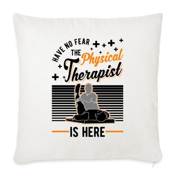 Physiotherapist Physiotherapy Physio - Sofa pillowcase 17,3'' x 17,3'' (45 x 45 cm) - natural white - Front