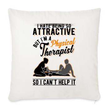 Attractive Physiotherapy Physiotherapy Physio - Sofa pillowcase 17,3'' x 17,3'' (45 x 45 cm) - natural white - Front