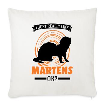 I just really like Martens Marder - Sofa pillowcase 17,3'' x 17,3'' (45 x 45 cm) - natural white - Front