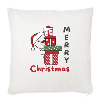 Polar Bear Christmas Gift Winter Animals Polar Bears - Sofa pillowcase 17,3'' x 17,3'' (45 x 45 cm) - natural white - Front