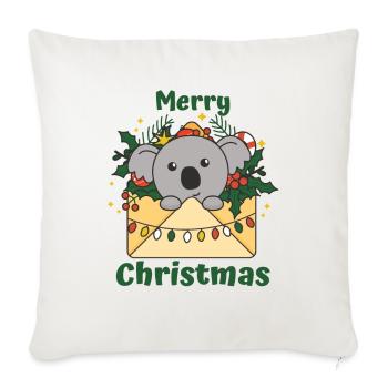 Koala Weihnachten Brief Winter Tiere Koalas - Sofakissenbezug 45 x 45 cm - Naturweiß  - Vorne