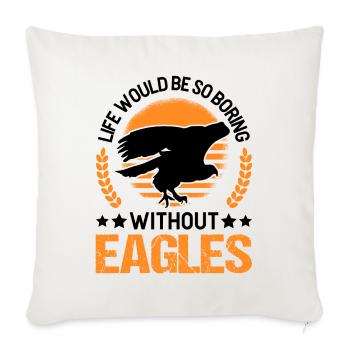 Golden Eagle Eagle Breeding Falconer Eagle - Sofa pillowcase 17,3'' x 17,3'' (45 x 45 cm) - natural white - Front