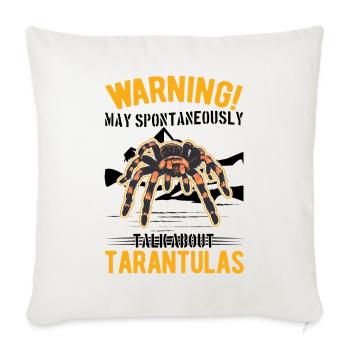 May spontaneously talk about Tarantulas Tarantel - Sofakissenbezug 45 x 45 cm - Naturweiß  - Vorne