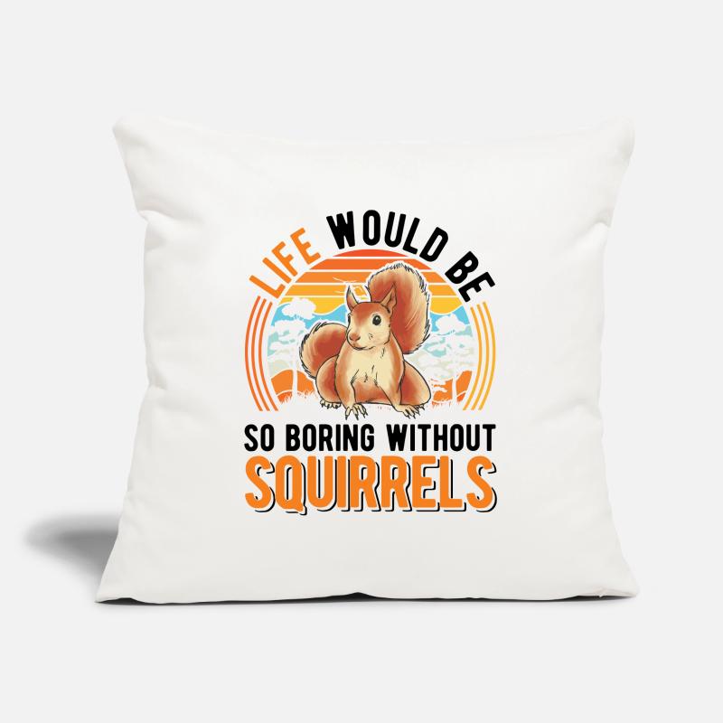 Squirrel Gift Squirrel Grey Squirrel Sofa pillowcase 17,3'' x 17,3'' (45 x 45 cm)
