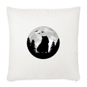 Capybara Moon Capybara - Sofa pillowcase 17,3'' x 17,3'' (45 x 45 cm) - natural white - Front