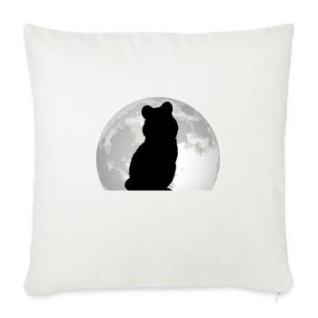 Quokka Moon Kangourou à queue courte - Housse de coussin décorative 45 x 45 cm - blanc nature - Devant