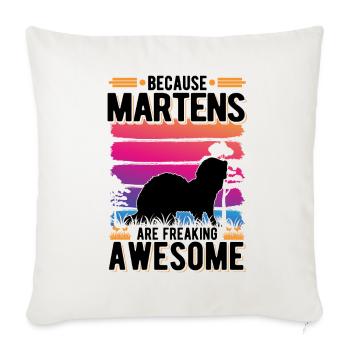 Because Martens are freaking awesome Marder - Sofa pillowcase 17,3'' x 17,3'' (45 x 45 cm) - natural white - Front
