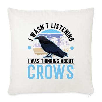 Crow Gift Crow Raven Beetle Breeder - Sofa pillowcase 17,3'' x 17,3'' (45 x 45 cm) - natural white - Front