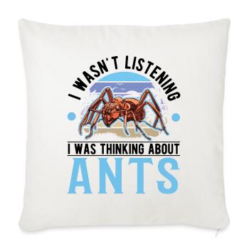 Fourmis Fourmilière Fourmilières Fourmis de feu - Housse de coussin décorative 45 x 45 cm - blanc nature - Devant