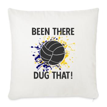Volleyballer Spruch Für Volleyballspiel Volleyball - Sofakissenbezug 45 x 45 cm - Naturweiß  - Vorne