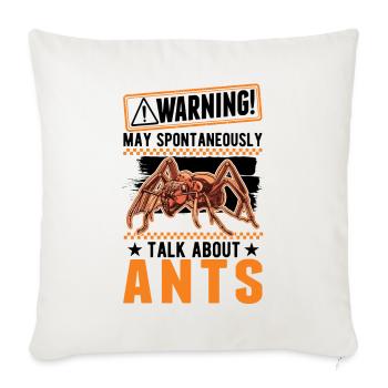 Fourmis d’avertissement fourmis de feu - Housse de coussin décorative 45 x 45 cm - blanc nature - Devant