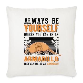 Armadillo Gift Armadillo - Sofa pillowcase 17,3'' x 17,3'' (45 x 45 cm) - natural white - Front