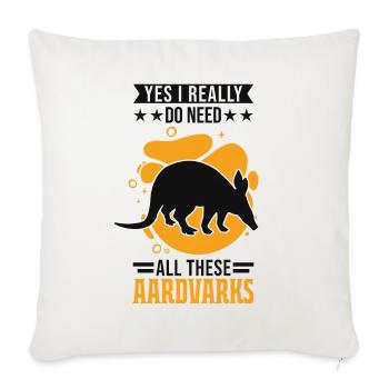 Aardvark Gift Aardvark - Sofa pillowcase 17,3'' x 17,3'' (45 x 45 cm) - natural white - Front