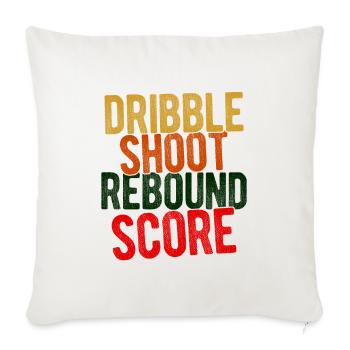 Basketball - Sofakissenbezug 45 x 45 cm - Naturweiß  - Vorne