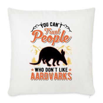 Aardvark Gift Aardvark - Sofa pillowcase 17,3'' x 17,3'' (45 x 45 cm) - natural white - Front