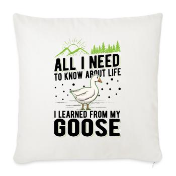 Geese Gift Goose Lovers Goose Breeders - Sofa pillowcase 17,3'' x 17,3'' (45 x 45 cm) - natural white - Front