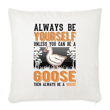 Oies Cadeau Goose Lovers Goose Éleveurs d’oies - Housse de coussin décorative 45 x 45 cm - blanc nature - Devant