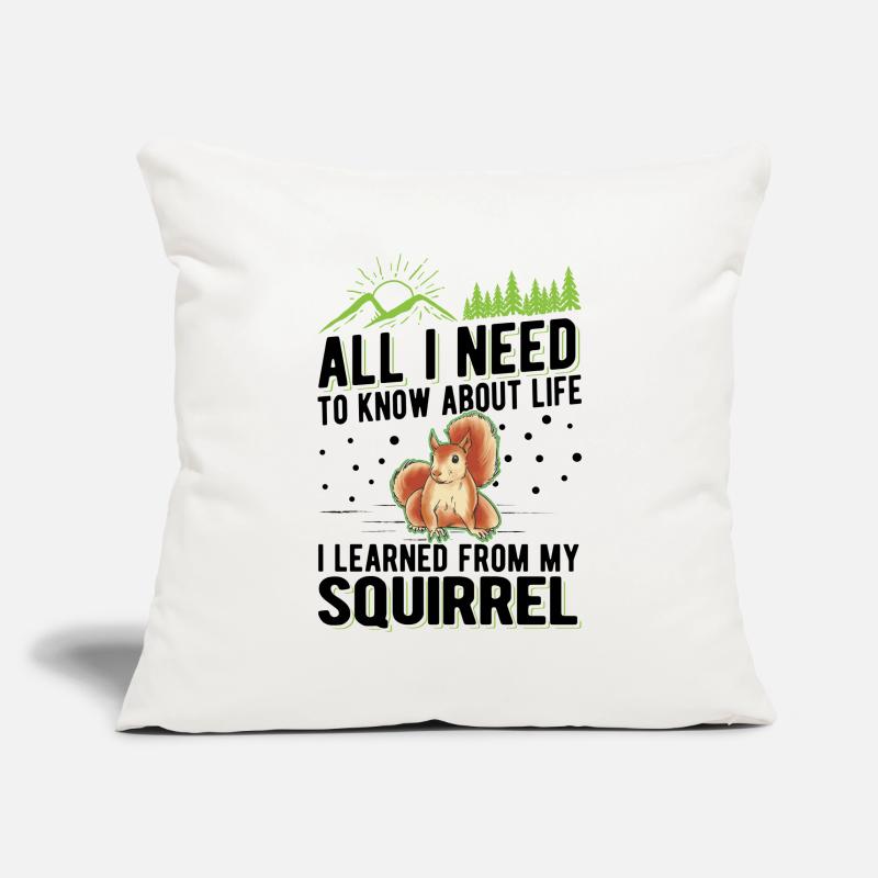 Eichhörnchen Geschenk Grauhörnchen Squirrel Sofakissenbezug 45 x 45 cm