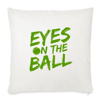 Tennisplatz Spruch Für Tennis - Sofakissenbezug 45 x 45 cm - Naturweiß  - Vorne