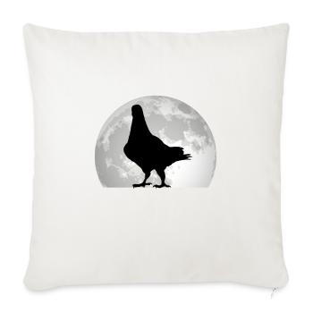 Pigeon Moon Pigeon Fancier City Pigeon - Sofa pillowcase 17,3'' x 17,3'' (45 x 45 cm) - natural white - Front