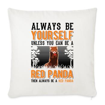 Red Panda Gift Red Panda - Sofa pillowcase 17,3'' x 17,3'' (45 x 45 cm) - natural white - Front