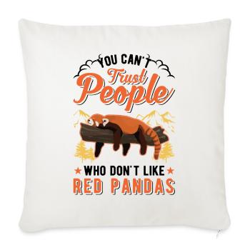 Red Panda Gift Cat Bear - Sofa pillowcase 17,3'' x 17,3'' (45 x 45 cm) - natural white - Front