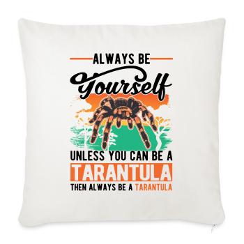 Tarantula Gift Tarantula - Sofa pillowcase 17,3'' x 17,3'' (45 x 45 cm) - natural white - Front