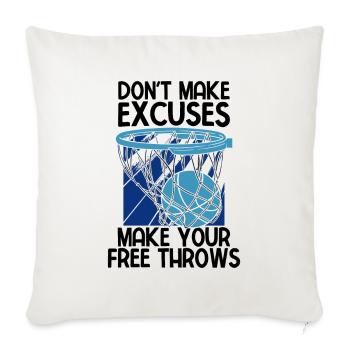 Basketball - Sofakissenbezug 45 x 45 cm - Naturweiß  - Vorne