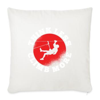 Klettern Bouldern - Sofakissenbezug 45 x 45 cm - Naturweiß  - Vorne