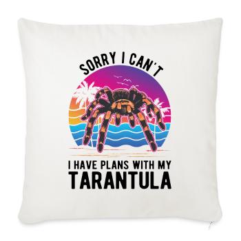 Tarantula Spider Tarantula - Sofa pillowcase 17,3'' x 17,3'' (45 x 45 cm) - natural white - Front