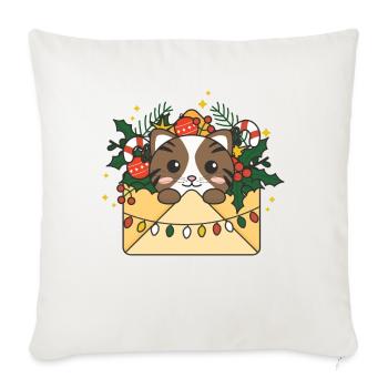 Katze Weihnachten Brief Winter Tiere Katzen - Sofakissenbezug 45 x 45 cm - Naturweiß  - Vorne