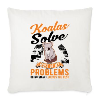 Koala Gift Koala Bear - Sofa pillowcase 17,3'' x 17,3'' (45 x 45 cm) - natural white - Front